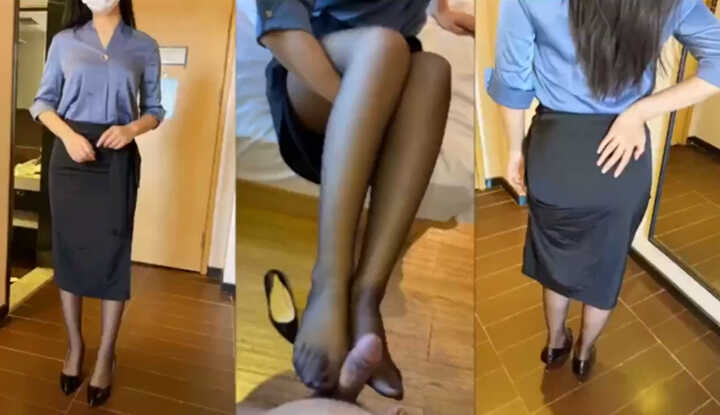 Got groped by colleagues from two different companies—how annoying! Video starts with verification