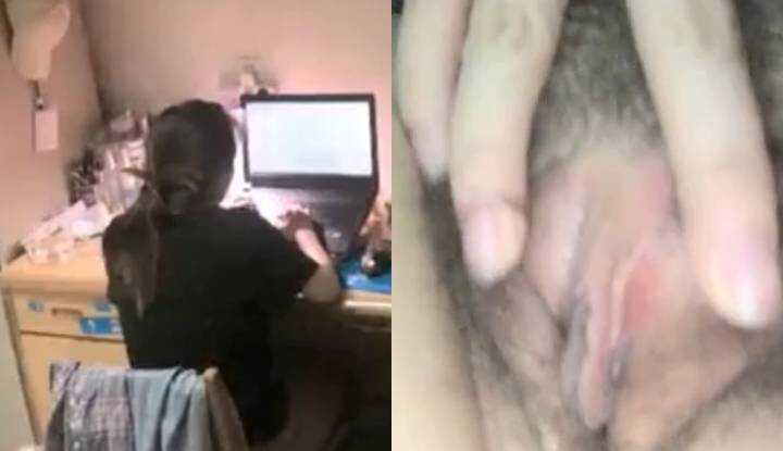 My roommate is so daring! While she's studying hard, she's lying in bed having orgasms.