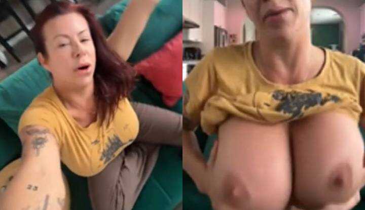 Alexis Fawx - Not wearing a bra, both comfortable and lewd Onlyfans video leaked.