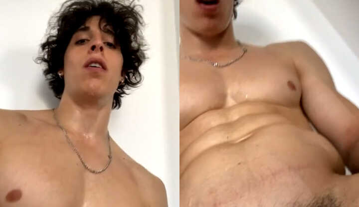 Youssef khelil- accidentally sprayed himself all over again Onlyfans video leaked