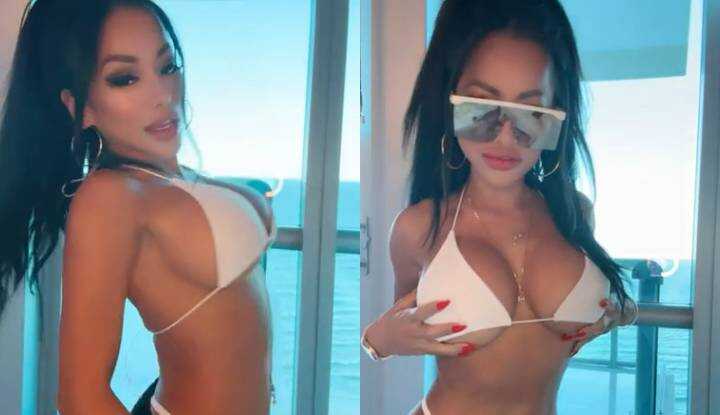 CJ Miles-Wearing White Swimsuit Hot Dance Seduction OnlyFans video leaked