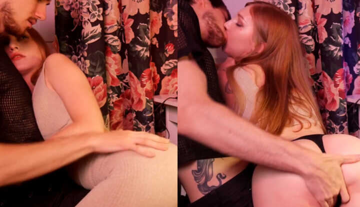 Hungry Beauty Passionately Sucks and Takes Cum on Tits