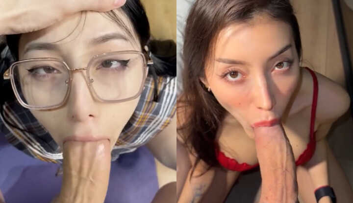Top-Tier Contrast Beauty's Various Sexy Performance Pics That Spark Fantasies of Sucking Big Cock