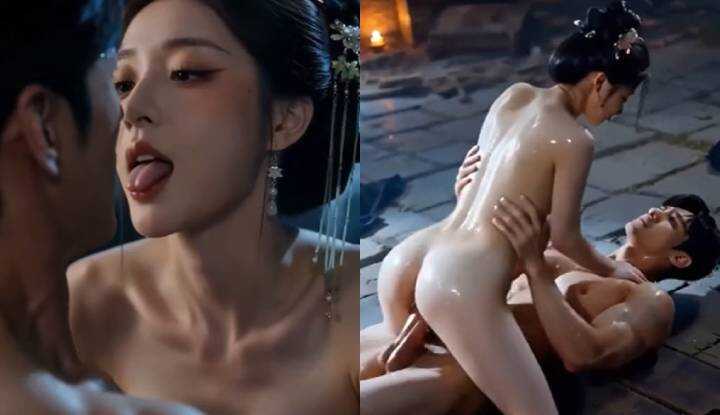 'Records of Seductive Ghosts in Ancient Temples': Nie Xiaoqian Fully Nude, Soul-Snatching, Yang-Harvesting Ecstasy, Stimulating Bone Marrow to Be Squeezed Dry 2