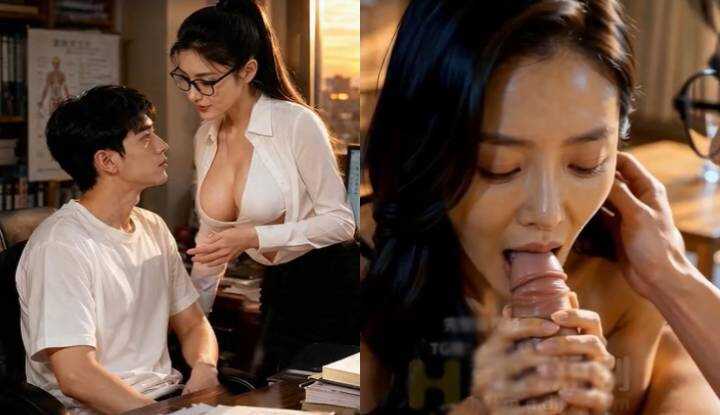 《The Busty Teacher with a Strong Sexual Drive》 The Glasses-Wearing Teacher Who Can't Control Her Lust! 2