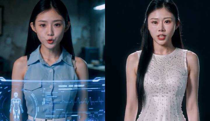 Sci-fi Short Drama 'Goddess Chronicles': AI Goddess Shifts from Mechanical Obedience to Proactive Surrender, Instinctual Desires Suddenly Erupt 2
