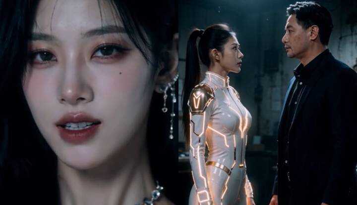 Sci-fi Short Drama 'Goddess Chronicles': AI Goddess Shifts from Mechanical Obedience to Proactive Sinking, Instinctual Desires Suddenly Erupt 7