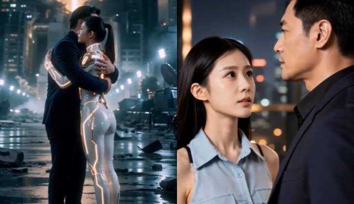 Sci-fi short drama 'Goddess Chronicles': AI Goddess Goes from Mechanical Obedience to Proactive Sinking, Instinctive Desires Suddenly Erupt 9