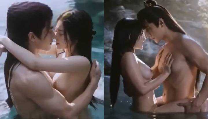 Immortal Cultivation for All: Han Liyuan's Warm Spring Bath with Mandarin Ducks – No Condom, Breaking the Taboo of Cultivation!