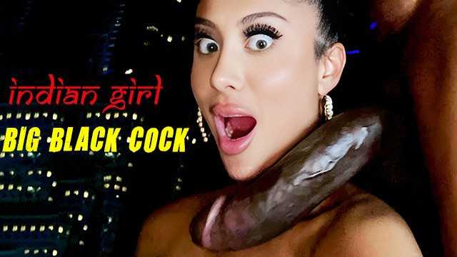 Indian Girl takes Big Black Cock