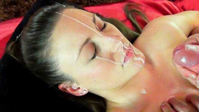 Icy Nipples - Beautiful Busty MILF Gets Titfucked & Facialled